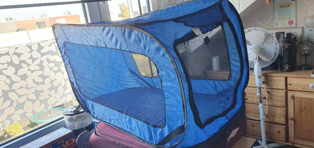 Dog kennel Handig bv camping, Ophalen of Verzenden, Zo goed als nieuw