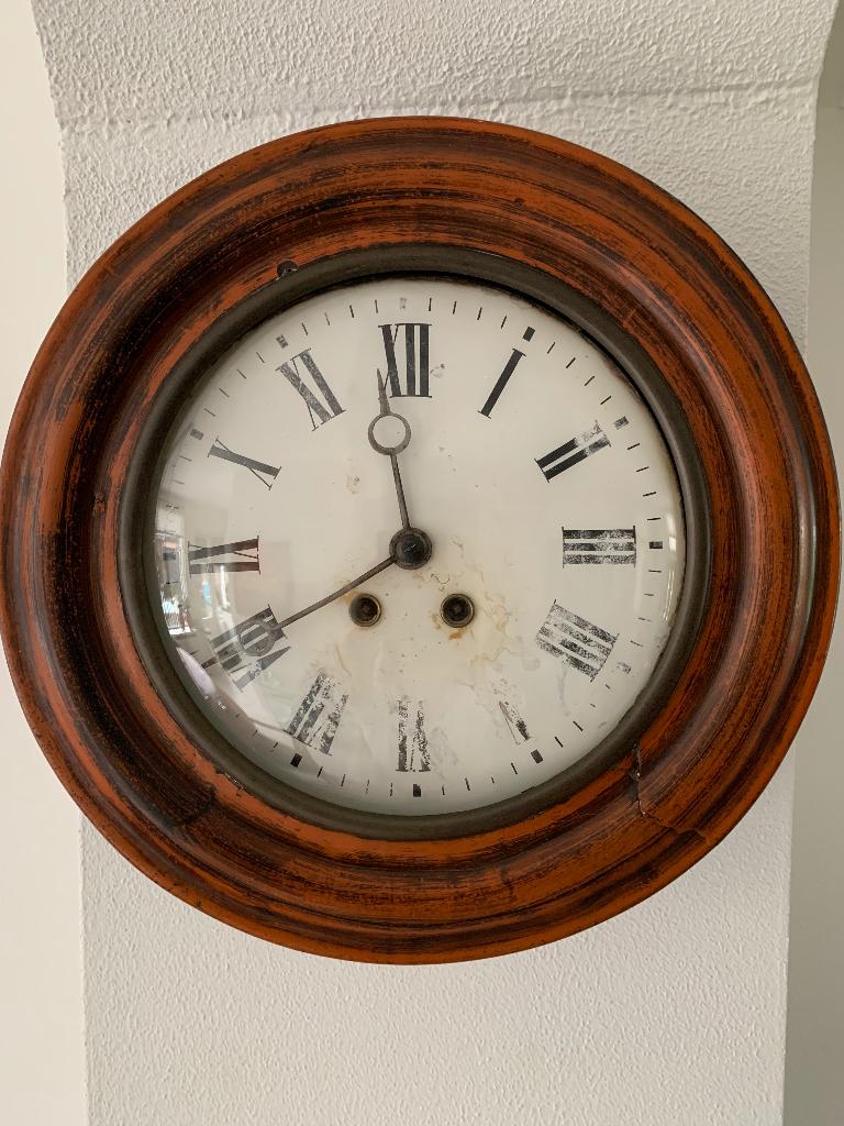 Antieke wandklok, junghans circa 1890-1910, Antiek en Kunst, Antiek | Klokken, Ophalen