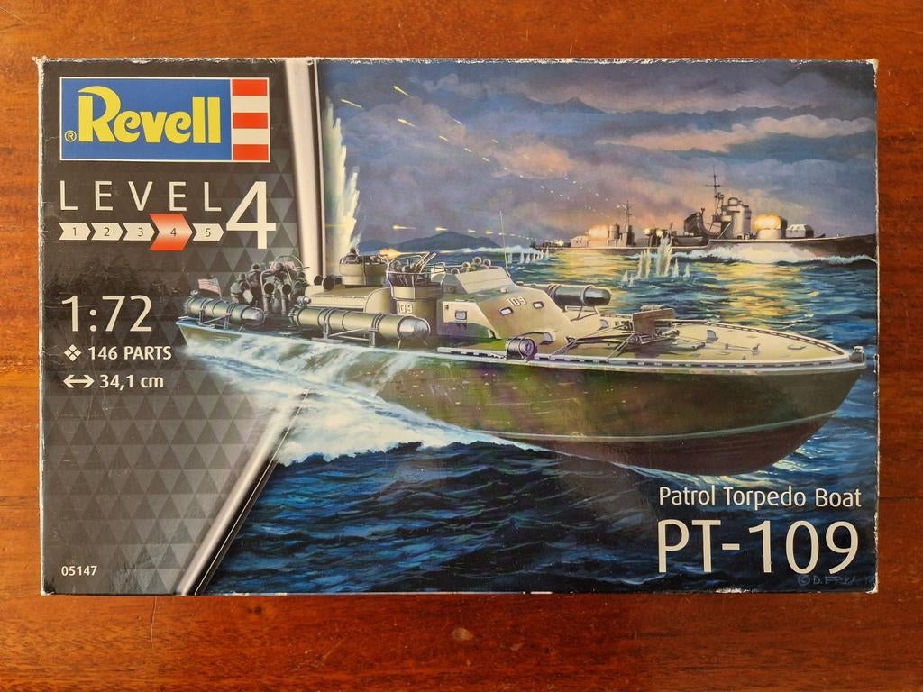 Revell Patrol Torpedo Boat PT-109 05147 schaal 1:72., Hobby en Vrije tijd, Modelbouw | Boten en Schepen, Nieuw, 1:50 tot 1:200