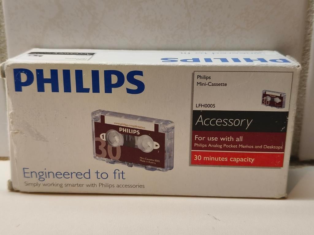 Philips Mini-Cassettes - Nieuw in verpakking, 2 t/m 25 bandjes, Overige genres, Ophalen of Verzenden, Origineel