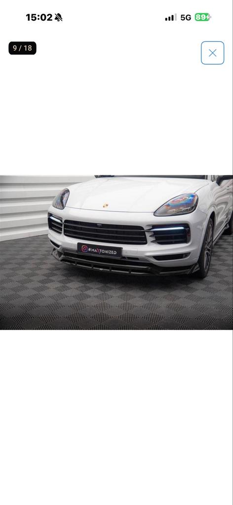 Porsche Cayenne Bumper/Spoiler Lip Voor & Achter, Auto-onderdelen, Voor, Porsche, Nieuw, Ophalen of Verzenden
