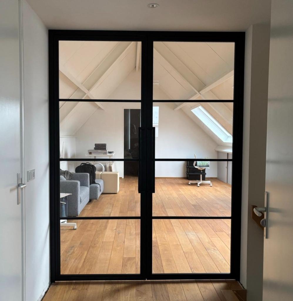 NIEUWE COMPLETE STALEN DEUR INCLUSIEF KOZIJN, 80 tot 100 cm, 215 cm of meer, Binnendeur, Nieuw