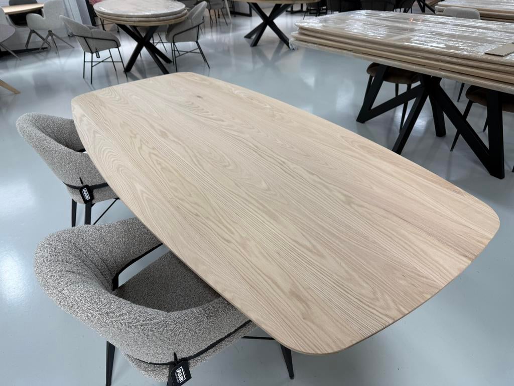 Eiken deens ovaal 220x110cm deense eettafels massief eiken, Huis en Inrichting, Tafels | Eettafels, Ophalen of Verzenden, Nieuw