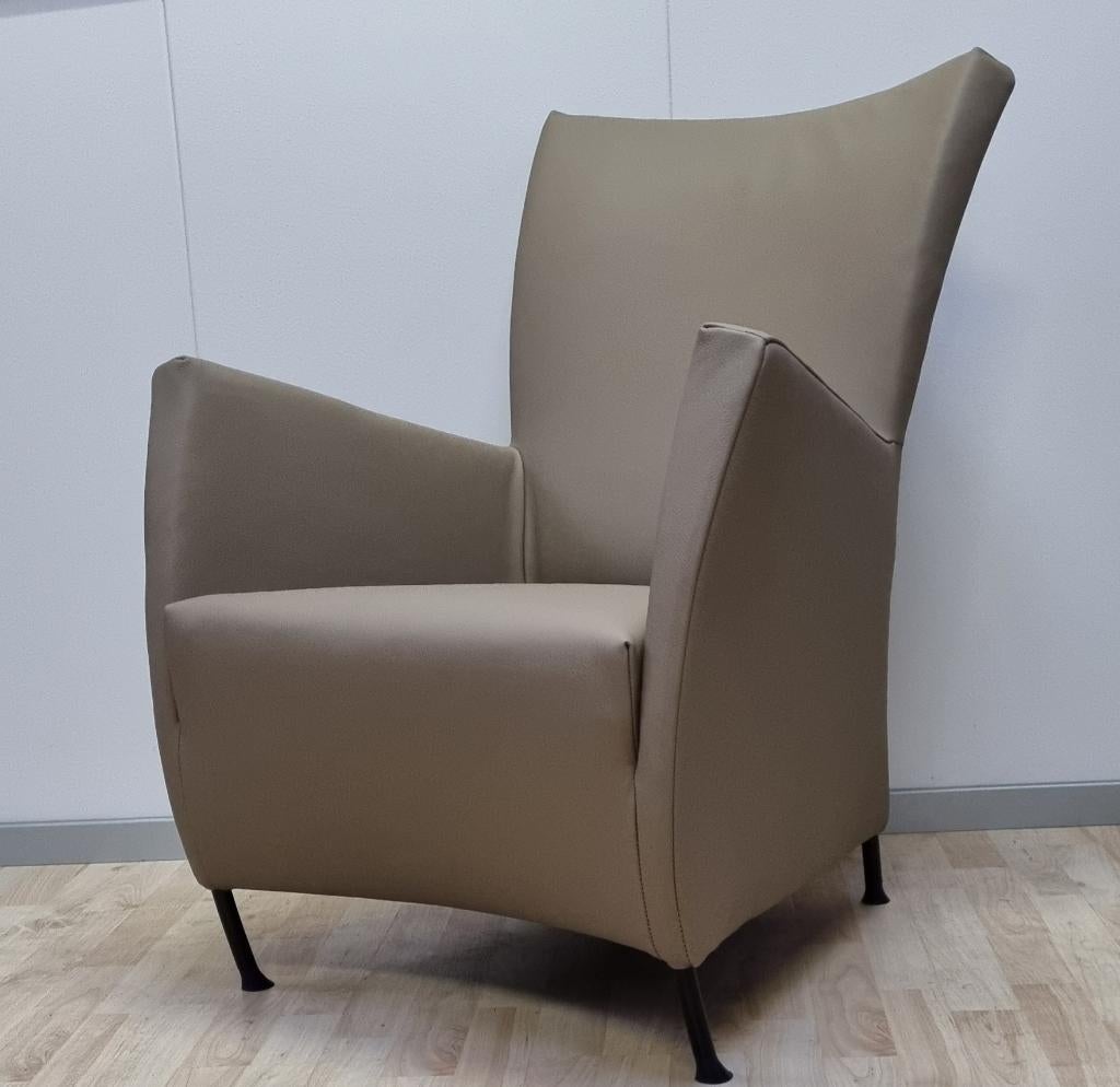 Montis Windy fauteuil refurbished nieuw leer Mocca, Leer, Verzenden, Nieuw, 75 tot 100 cm