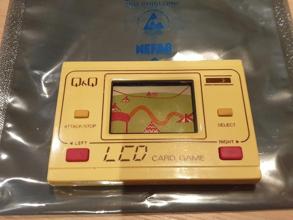 Vintage LCD Card Game Q&Q Circus Circus CG-4, 1 speler, Ophalen of Verzenden, Zo goed als nieuw, Vanaf 3 jaar