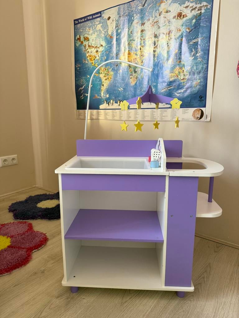 Poppencommode van hout, Ophalen, Zo goed als nieuw, 50 tot 100 cm, Minder dan 100 cm