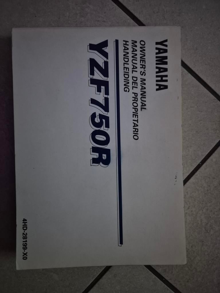 Yamaha YZF750R Instructieboekje / Handleiding - Nieuw, Motoren, Ophalen of Verzenden, Yamaha