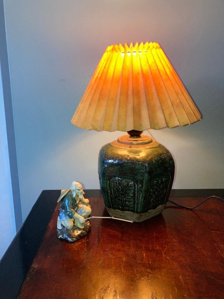 Oude gemberpot tafellamp/ginger jar table lamp, Ophalen of Verzenden