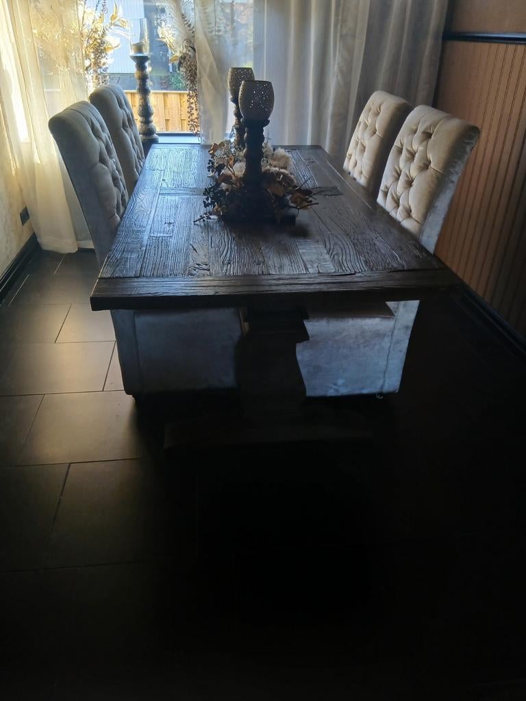 Kloostertafel origineel, Huis en Inrichting, Tafels | Eettafels, Ophalen, Gebruikt, 200 cm of meer, 50 tot 100 cm