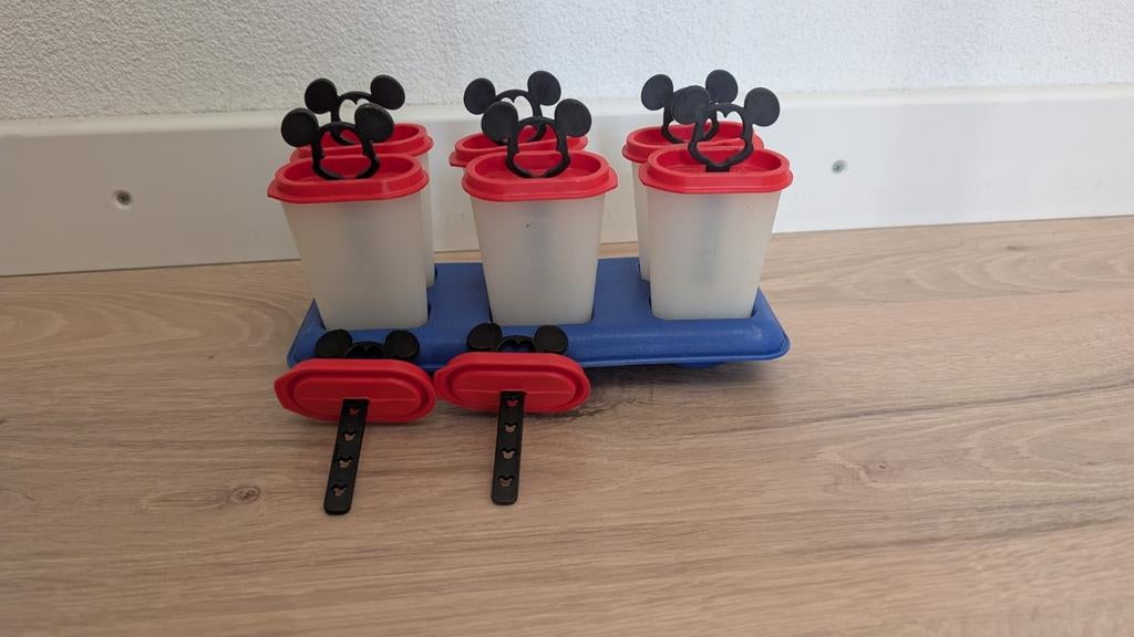 Tupperware Ijsvormpjes - Mickey Mouse, Ophalen of Verzenden, Gebruikt