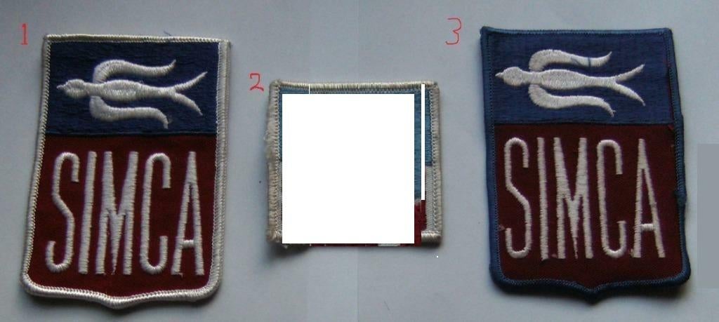 simca oude opnaai emblemen Patch badge mouwembleem vintage, Ophalen of Verzenden, Nieuw, Auto's