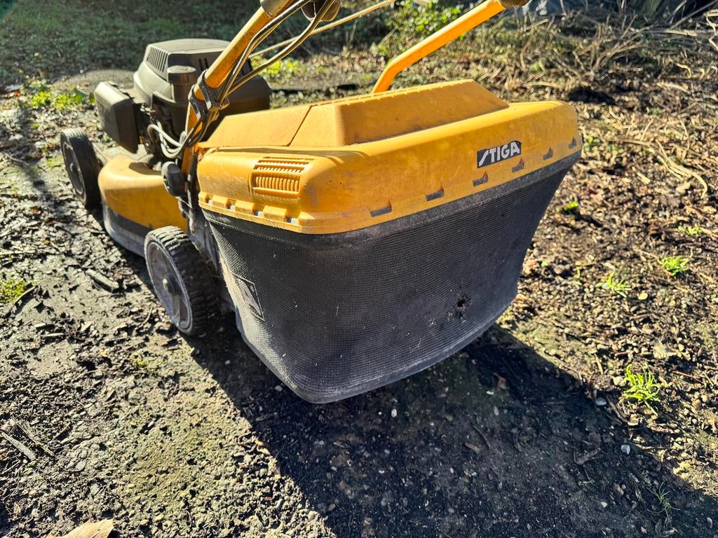 Grasmaaier stiga turbo pro48s combi, Ophalen, Gebruikt, 50 cm of meer