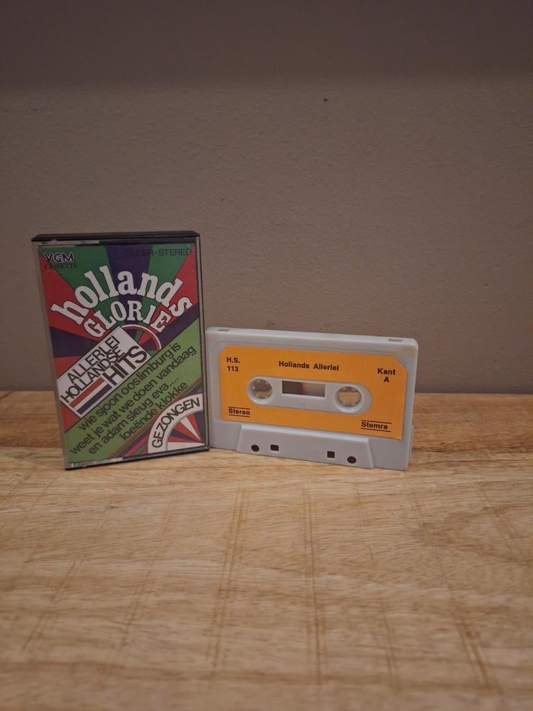 Holland Glorie Hits Cassetteband, Cd's en Dvd's, Cassettebandjes, 1 bandje, Ophalen of Verzenden, Zo goed als nieuw, Origineel