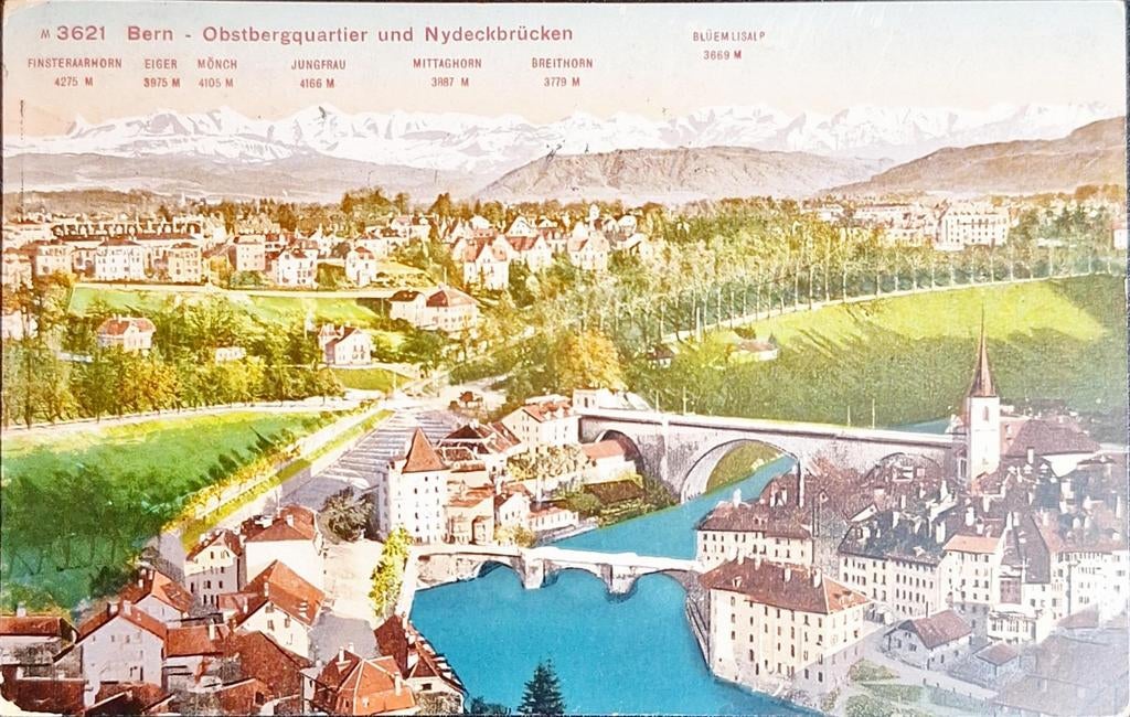 Bern Zwitserland 1913, Ophalen of Verzenden, Voor 1920, Gelopen, Overig Europa