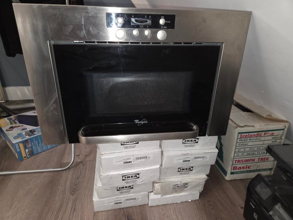 Inbouw Magnetron - Whirlpool, Gebruikt, Ophalen of Verzenden, Magnetron, Inbouw