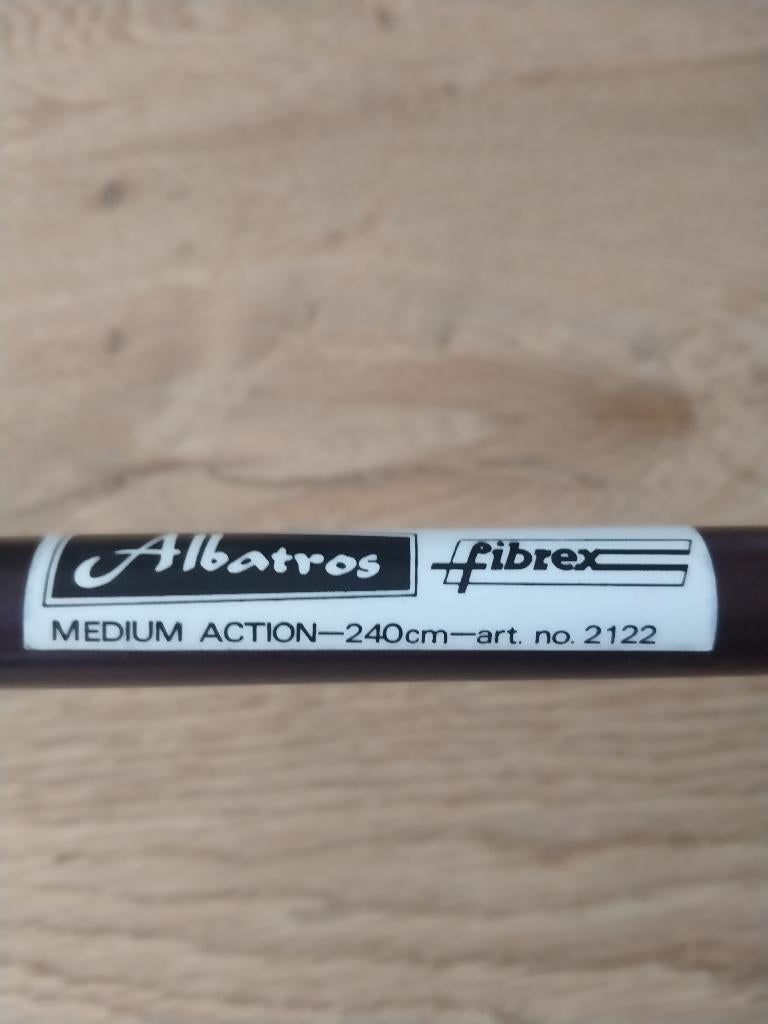 Albatros boothengel 240 cm, Watersport en Boten, Hengelsport | Zeevissen, Ophalen, Zo goed als nieuw, Werphengel