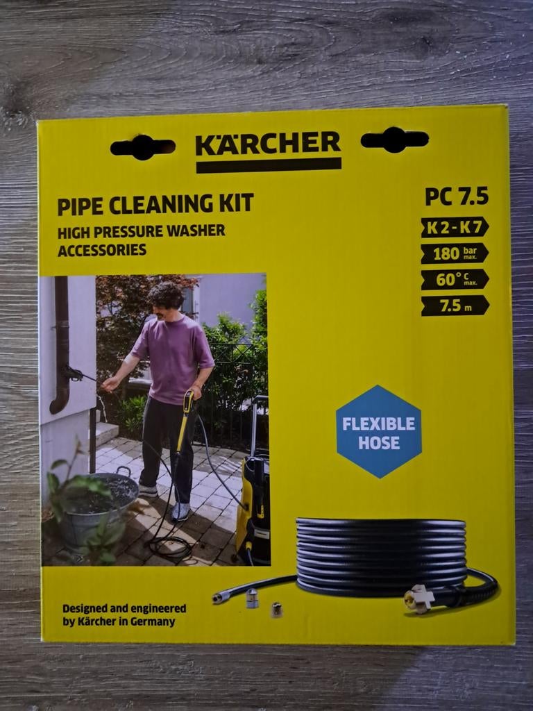 Karcher buisreinigingsset 1keer gebruikt, Ophalen of Verzenden, Zo goed als nieuw, Elektrisch, Karcher