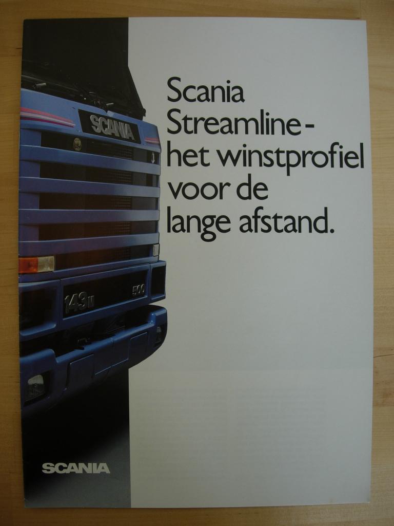 Scania Streamline Brochure 1990 – 143 113, Ophalen, Zo goed als nieuw, Overige merken, Scania