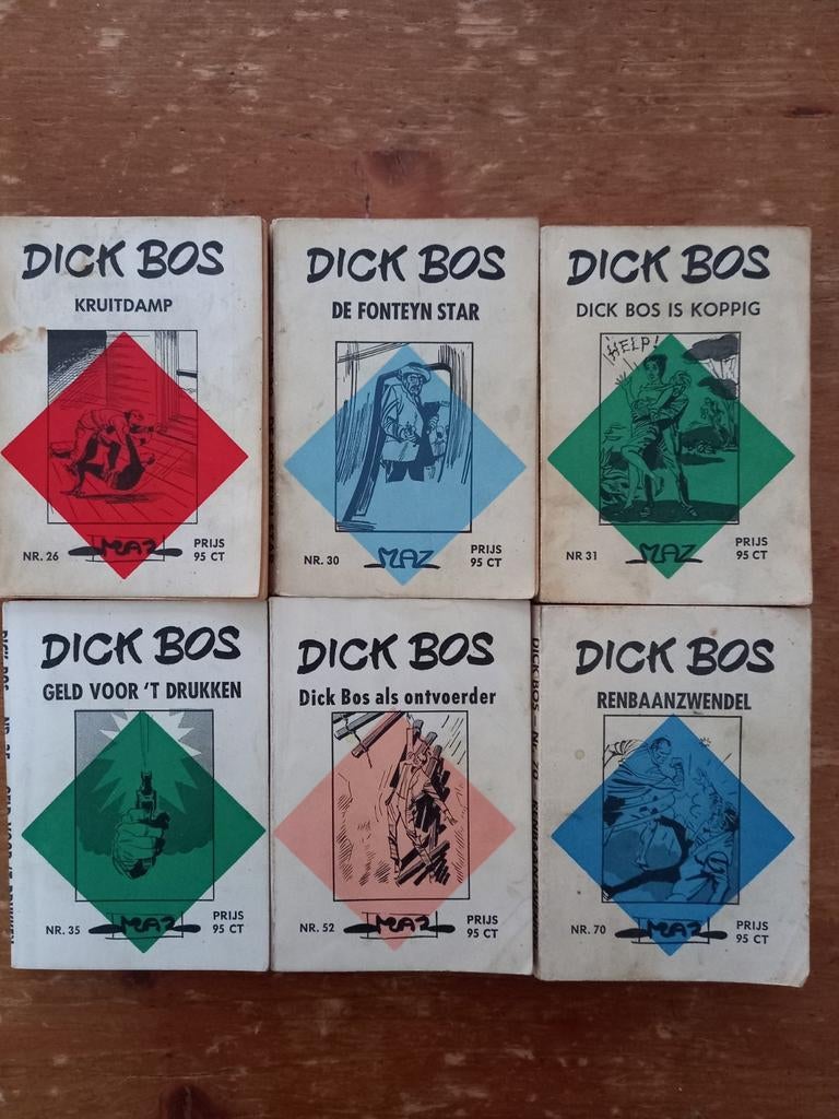 Dick Bos strip 12x, Ophalen of Verzenden, Gelezen