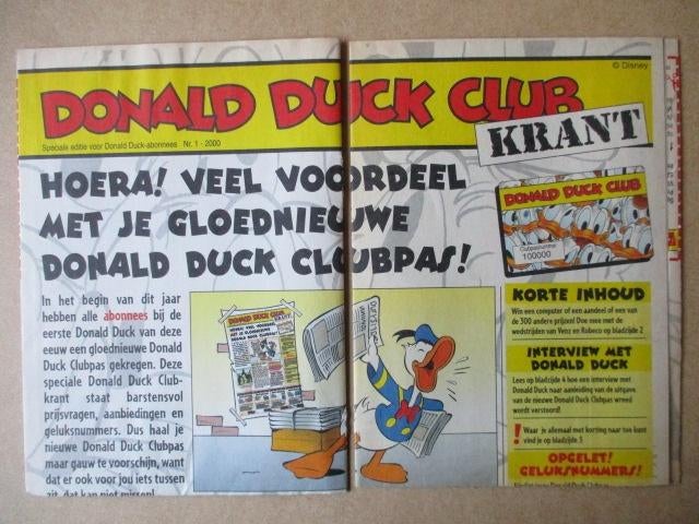 adv9729 donald duck weekblad bijlage 118, Boeken, Eén stripboek, Ophalen, Gelezen