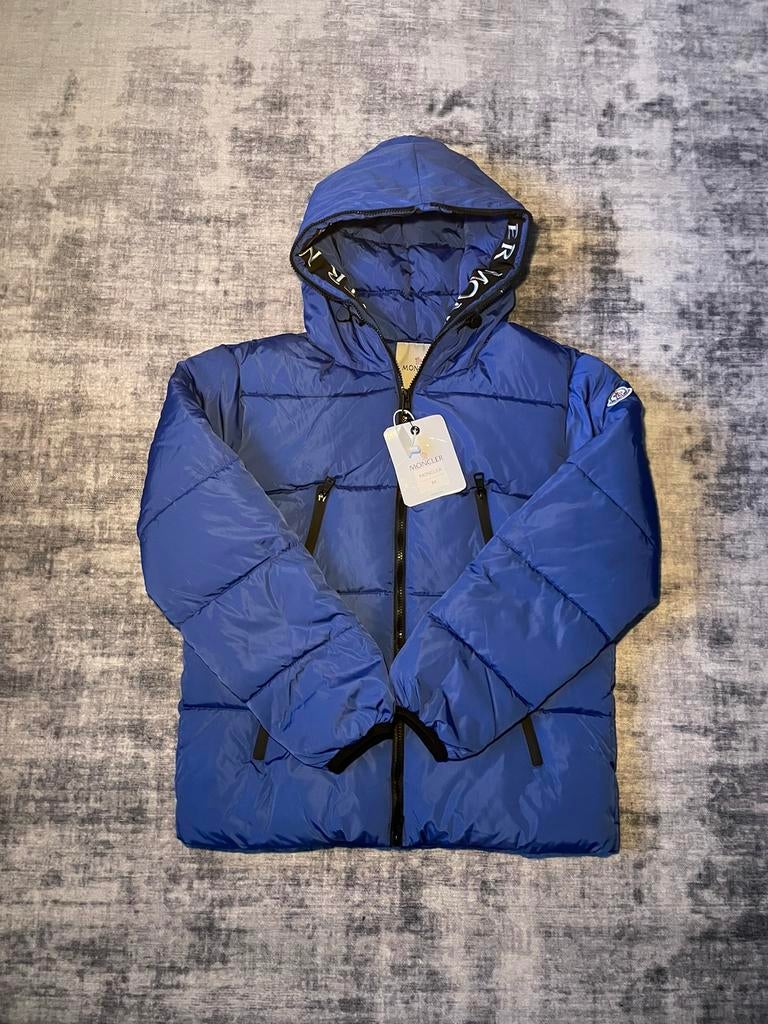 Gloednieuwe blauwe moncler jas, Kleding | Heren, Jassen | Winter, Nieuw, Maat 46 (S) of kleiner, Blauw, Verzenden