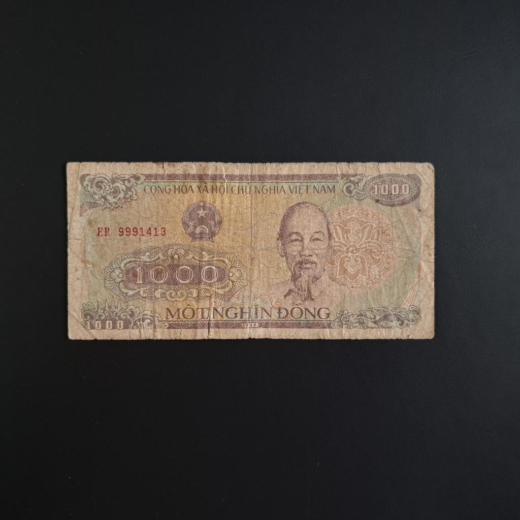 1000 dong Vietnam #053, Postzegels en Munten, Bankbiljetten | Azië, Verzenden, Zuidoost-Azië, Los biljet