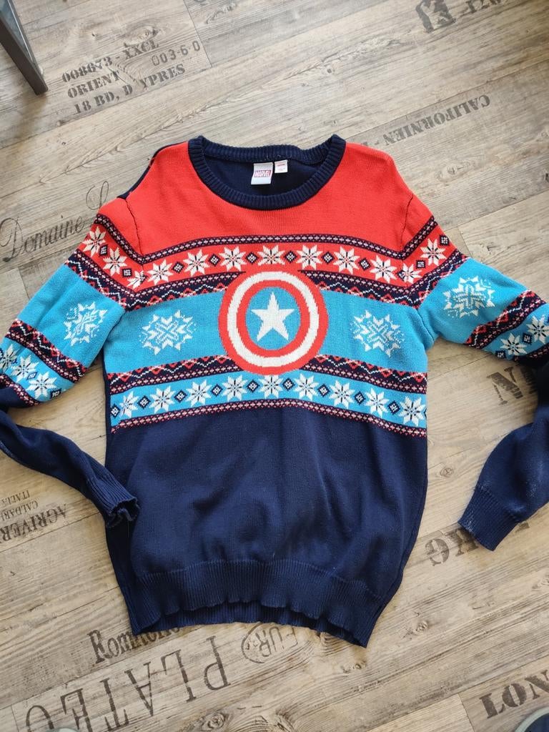 Marvel trui, Kinderen en Baby's, Kinderkleding | Maat 134, Ophalen of Verzenden, Zo goed als nieuw, Jongen, Trui of Vest