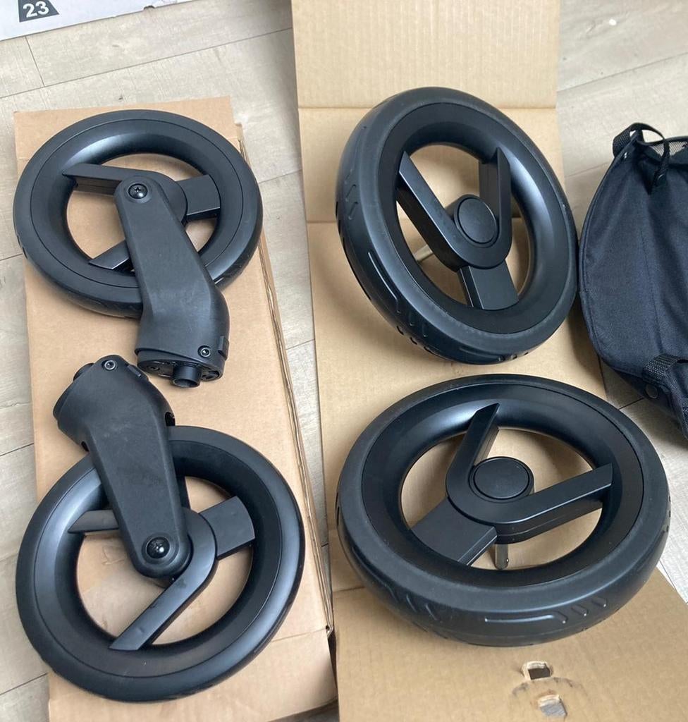 Mutsy icon wielen en mandje, Ophalen