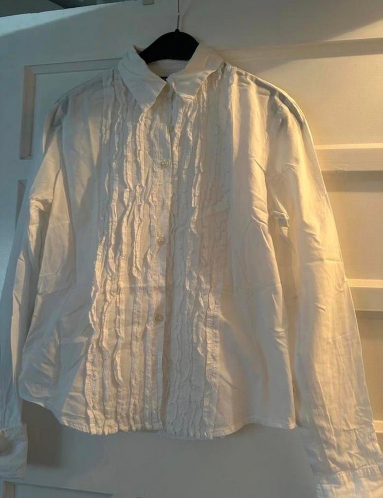 Wit Ralph Lauren overhemd, Ophalen of Verzenden, Gedragen, Maat 34 (XS) of kleiner, Wit