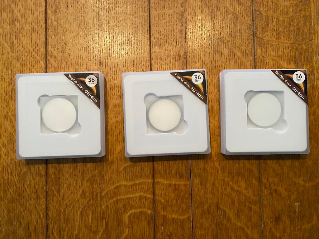 36mm unmounted ToupTek Astro HSO filter set, Ophalen, Nieuw, Minder dan 80 mm, Onderdelen of Toebehoren