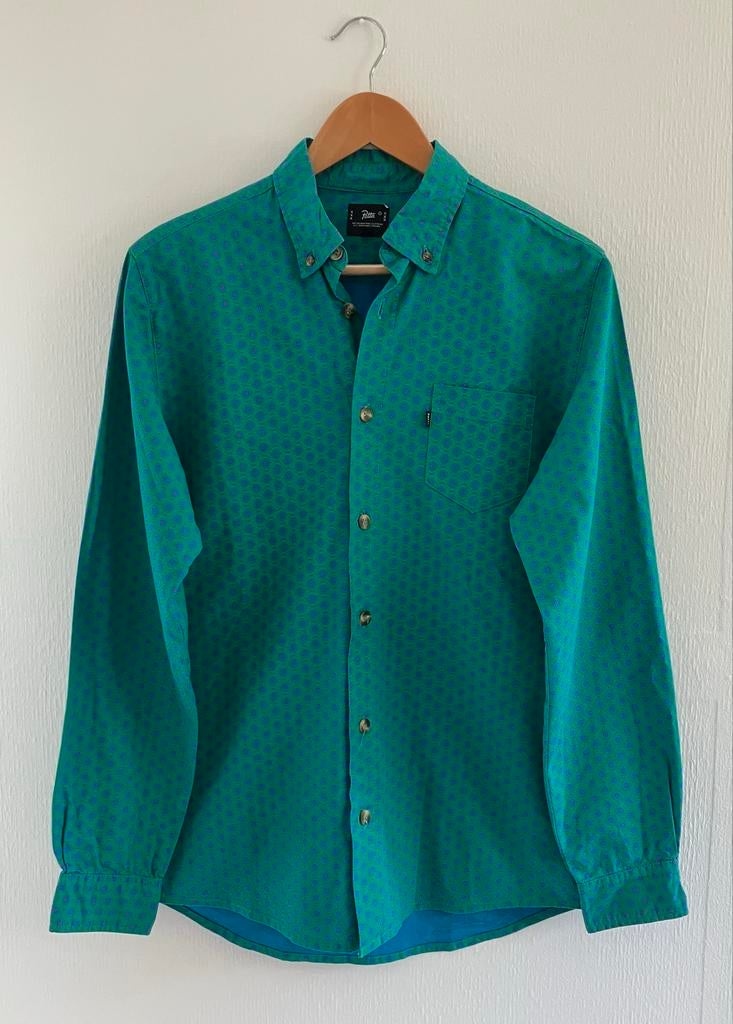 Patta Overhemd - Groen met Patroon, Verzenden, Zo goed als nieuw, Groen, Halswijdte 39/40 (M)