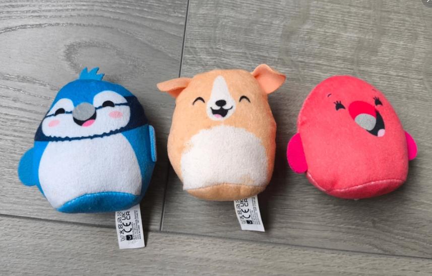 Macdonald's happy meal squishmallow Pinguïn corgi flamingo, Verzamelen, Ophalen of Verzenden, Zo goed als nieuw