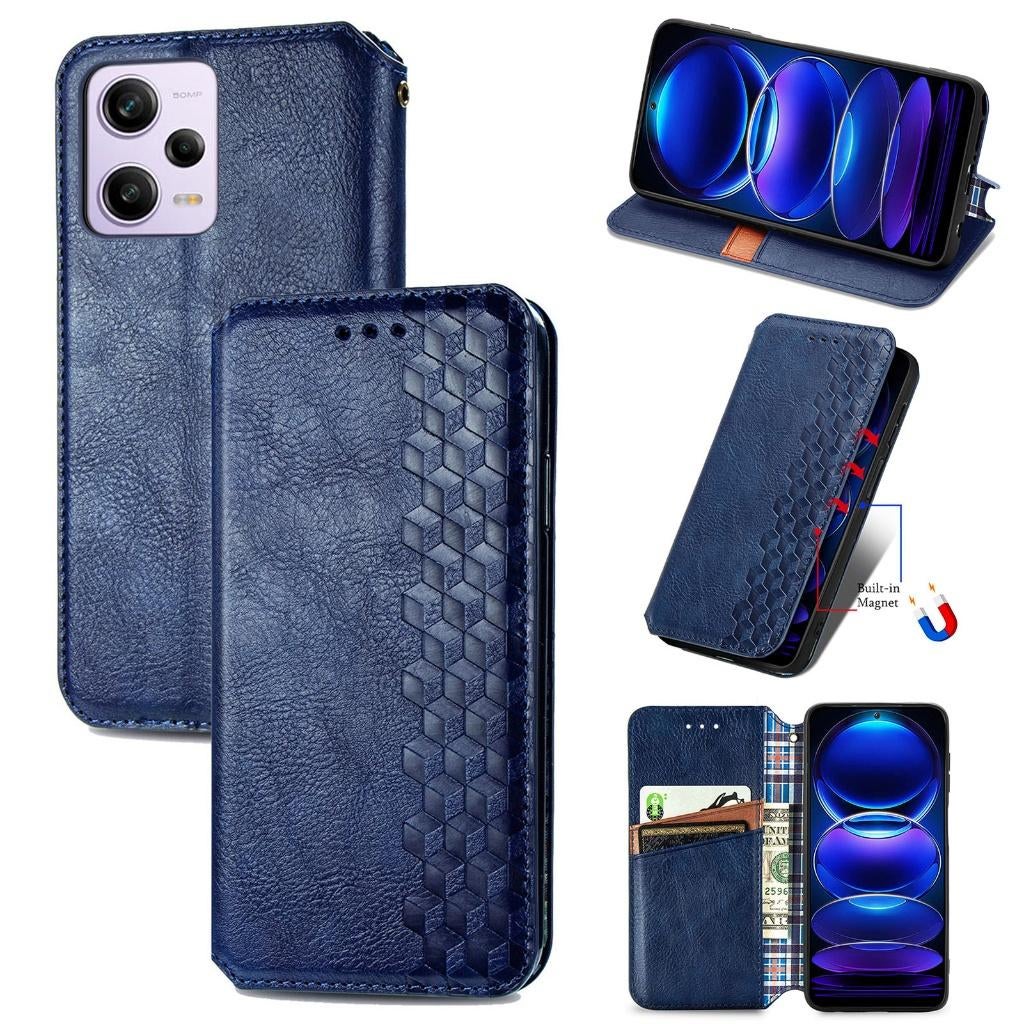 Luxe PU Lederen Wallet Case Set voor Poco X5 Pro 5G _ Blauw, Telecommunicatie, Mobiele telefoons | Hoesjes en Frontjes | Overige merken