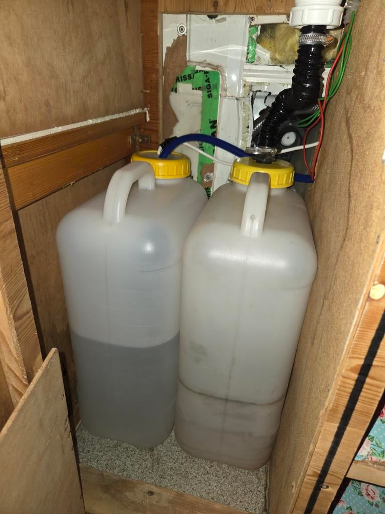 Camper Waterinstallatie: Schoon/Vuil Water + Pomp, Caravans en Kamperen, Ophalen, Gebruikt