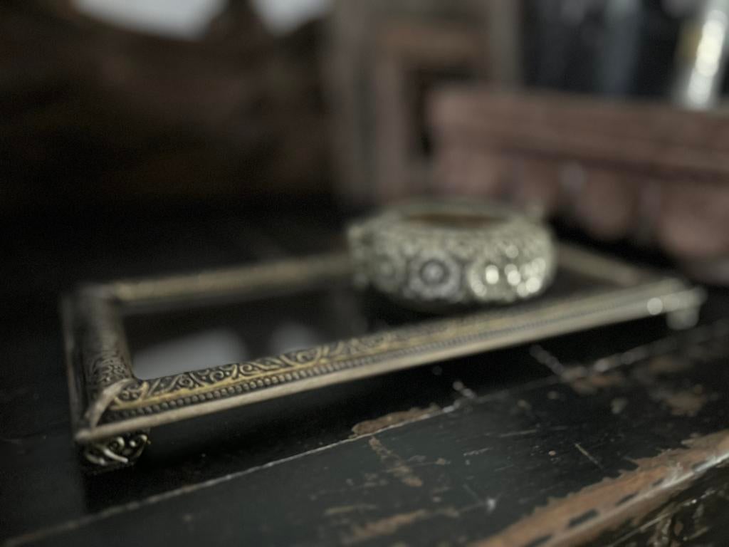 Klein presenteer plateautje oosters bohemian india, Ophalen of Verzenden