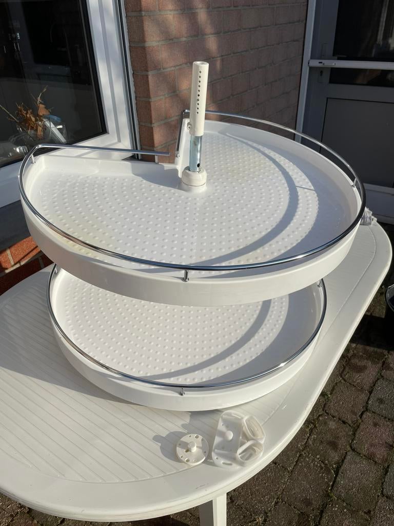 Carrousel hoekkast, Ophalen, Gebruikt, Wit, 50 tot 100 cm