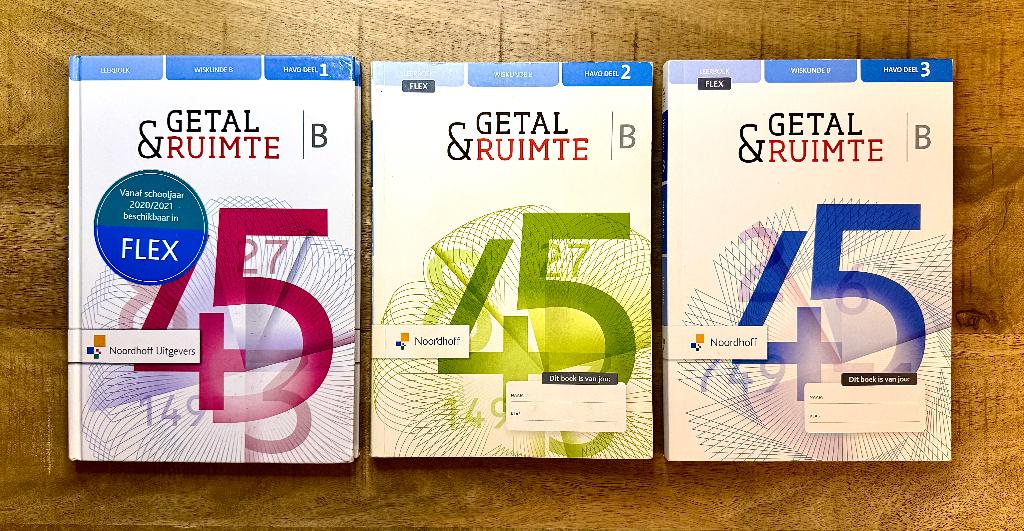 Getal & Ruimte HAVO B Deel 1, 2, 3. Wiskunde 12e editie, Boeken, Schoolboeken, HAVO, Ophalen of Verzenden, Zo goed als nieuw, Wiskunde B