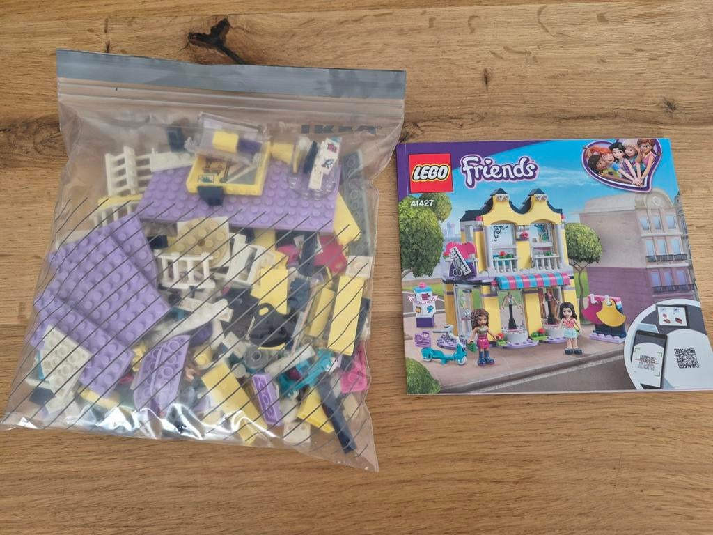 LEGO Friends 41427 Emma's Modewinkel - Compleet!, Ophalen of Verzenden, Zo goed als nieuw, Complete set, Lego