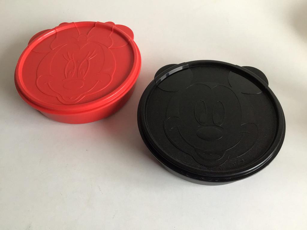 Tupperware Minnie Mouse Mickey Mouse schaal kom 490 ml, Ophalen of Verzenden, Mickey Mouse, Zo goed als nieuw, Servies