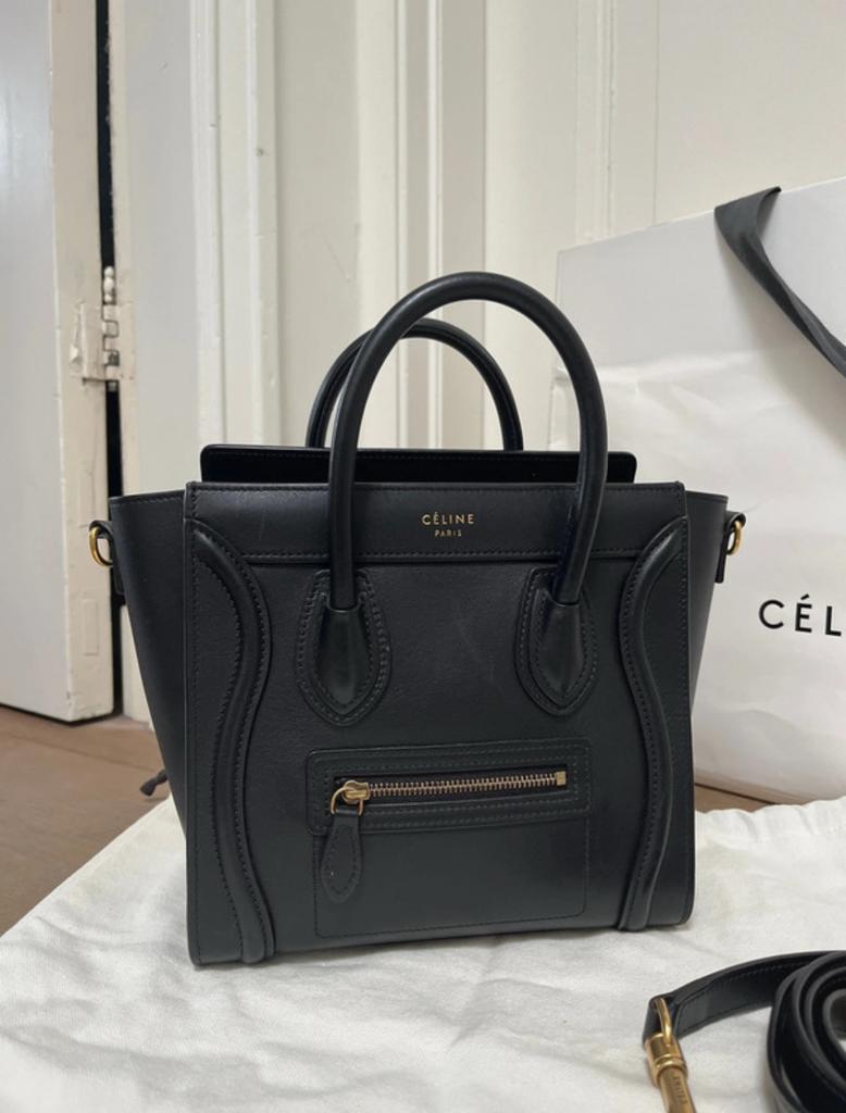 Céline Luggage Nano Tote 2017, Ophalen of Verzenden, Gebruikt, Zwart
