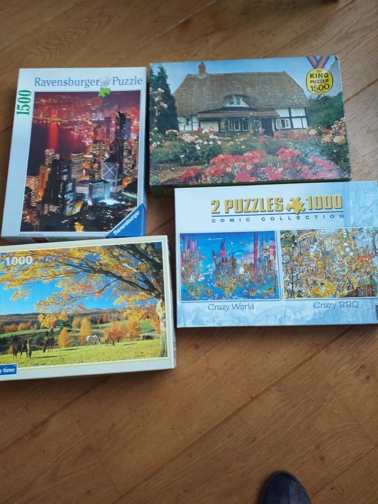puzzels, Ophalen, 500 t/m 1500 stukjes, Zo goed als nieuw
