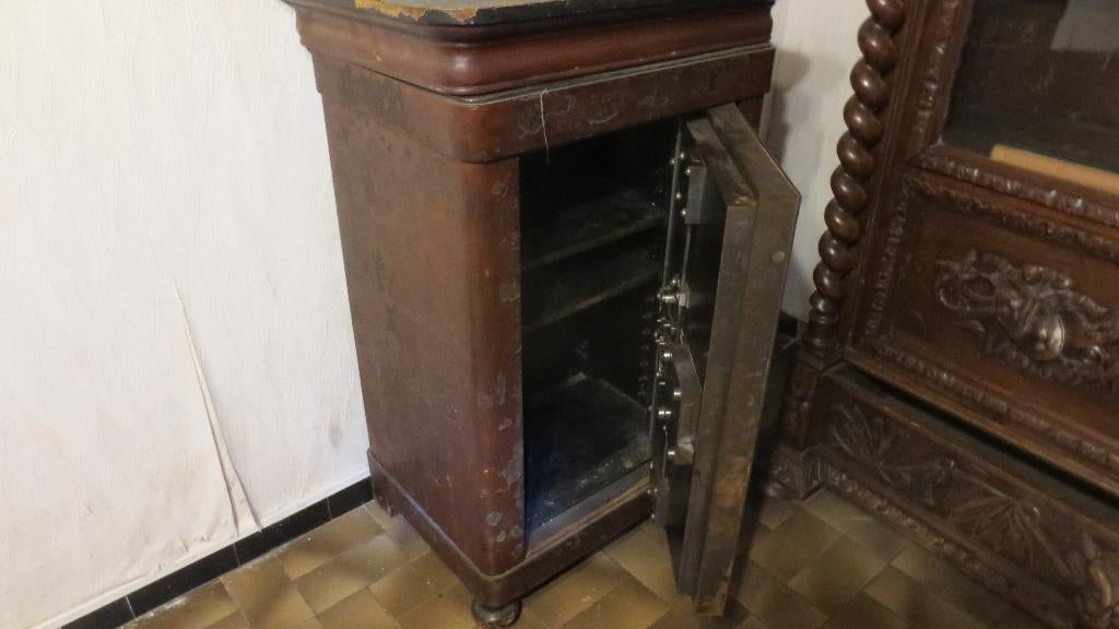 oude brandkast, Ophalen, Gebruikt