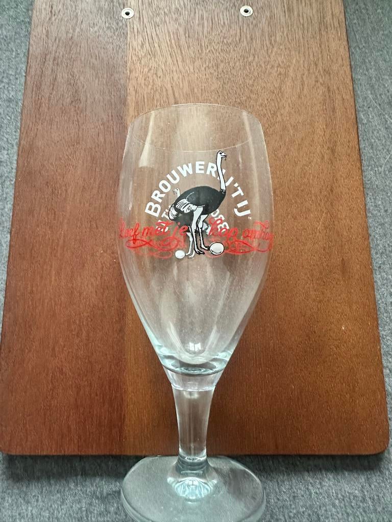 2x Brouwerij 't IJ Bierglazen, Verzenden, Zo goed als nieuw, Glas of Glazen, Overige merken