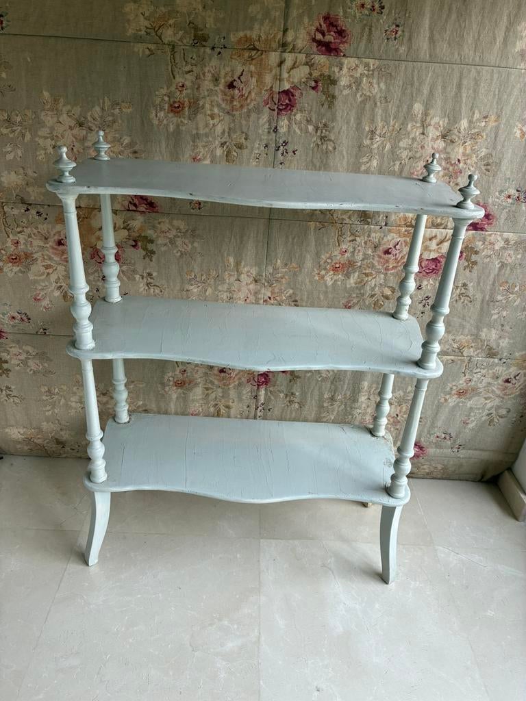 Vintage houten etagere, Ophalen, Gebruikt
