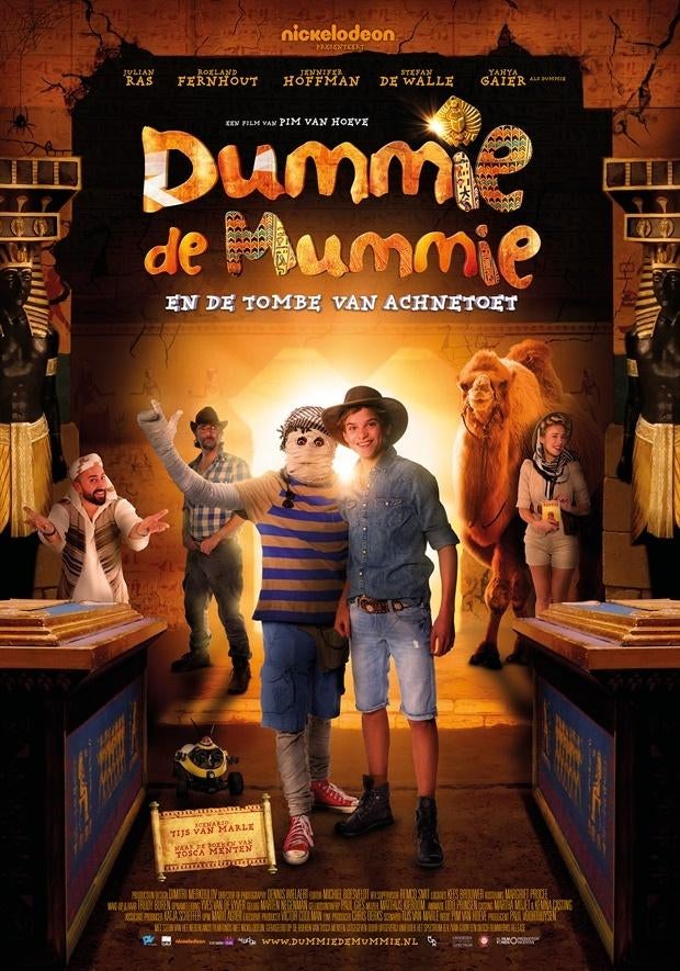 DUMMIE  DE  MUMMIE  EN  DE  TOMBE  VAN  ACHNETOUT    poster., Verzamelen, Rechthoekig Staand, Verzenden, Deurposter of groter