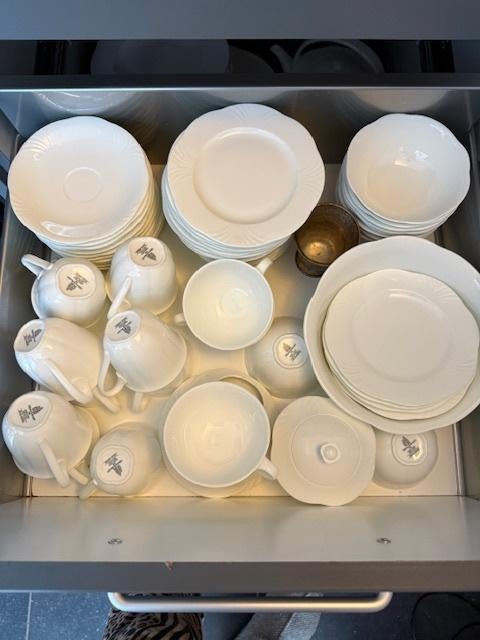 chique Villeroy & Boch servies, Arco weiss, Huis en Inrichting, Keuken | Servies, Ophalen, Overige materialen, Zo goed als nieuw
