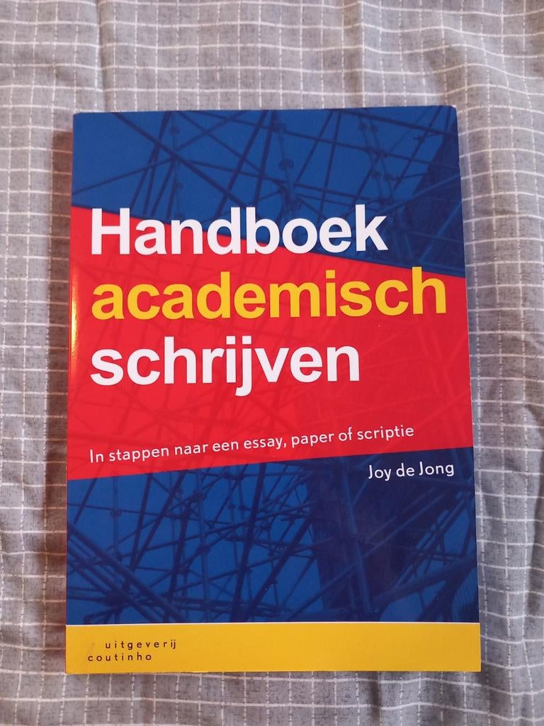 Handboek academisch schrijven, Ophalen of Verzenden, Zo goed als nieuw, Joy de Jong