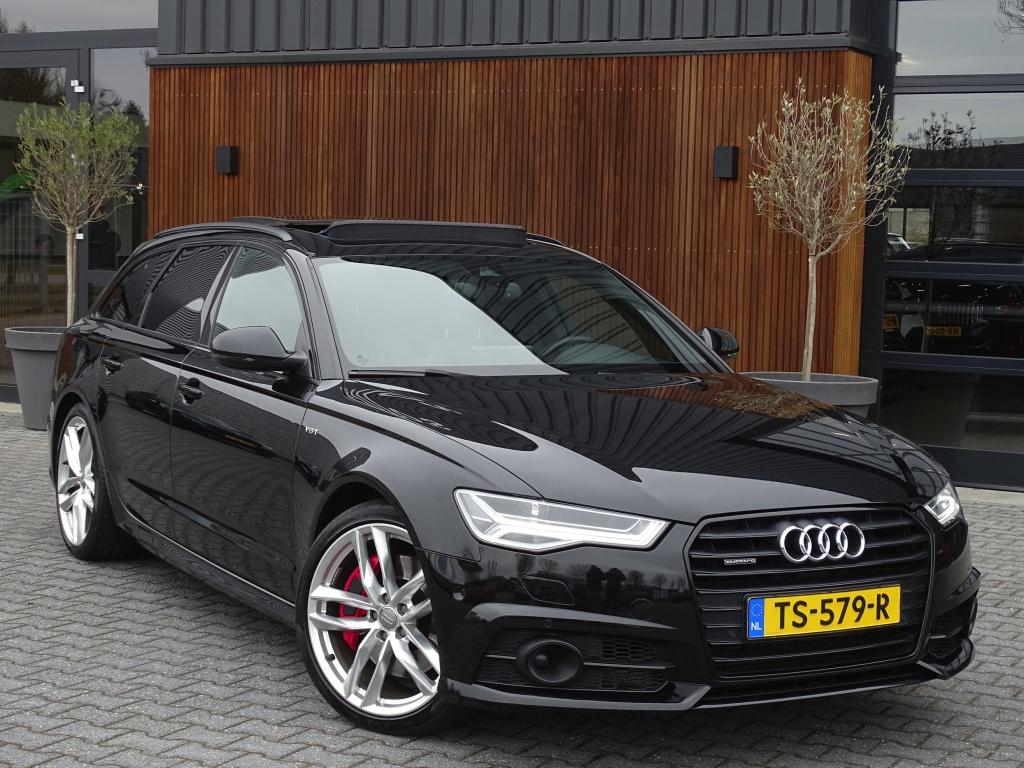 Audi A6 Avant 3.0 V6T 327PK Biturbo Quattro / S-line / Pano, Auto's, Audi, Automaat, Gebruikt, Zwart, Diesel