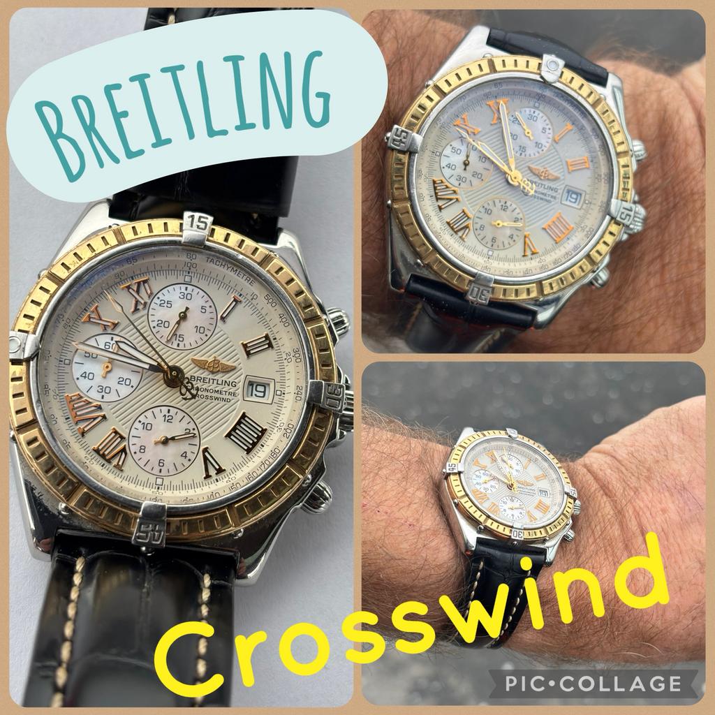Mooi, stijlvol , Breitling Crosswind  in absolute topstaat, Sieraden, Tassen en Uiterlijk, Horloges | Heren, Gebruikt, Polshorloge