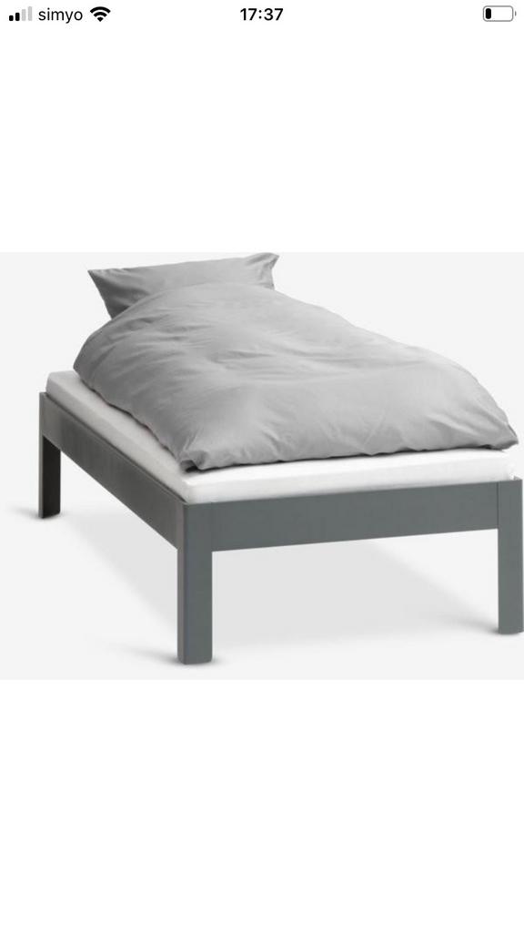 Bed Jysk  200 bij 90, Ophalen, Gebruikt, 90 cm, Eenpersoons